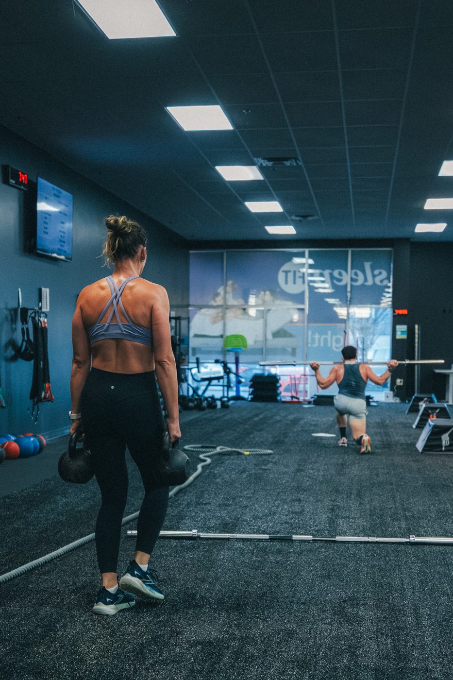 Kettlebell conditioning at Gas House Gym, Spokane Valley